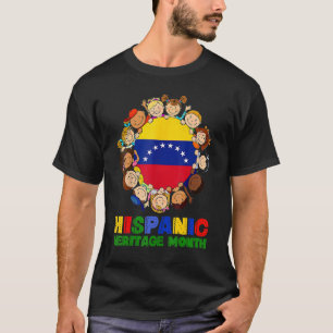 Camiseta Mes de la Herencia Hispana Venezuela Niños Chicas