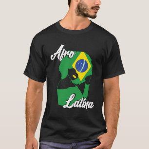 Camiseta Mes de la herencia hispánica Brasil Bandera africa
