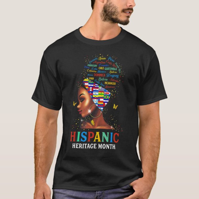 Camiseta Mes de la herencia hispánica Chicas latinas (Anverso)