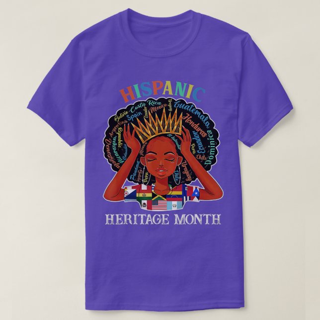 Camiseta Mes de la herencia hispánica Chicas latinas (Diseño del anverso)