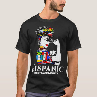 Camiseta Mes de la herencia hispánica de mujeres hispanas p