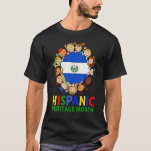 Camiseta Mes de la herencia hispánica El Salvador Niños Chi