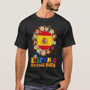 Camiseta Mes de la Herencia Hispánica España Niños Chicas