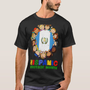 Camiseta Mes de la herencia hispánica Guatemala Niños Chica