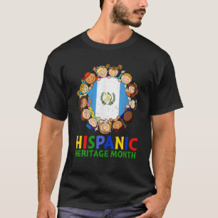 Camiseta Mes de la herencia hispánica Guatemala Niños Chica