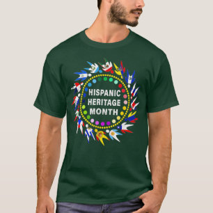 Camiseta Mes de la herencia hispánica Los países latinos ma