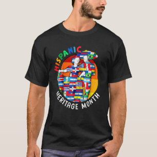 Camiseta Mes de la herencia hispánica Los países latinos ma