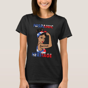 Camiseta Mes de la herencia hispánica mujer joven de Puerto