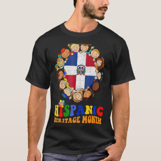 Camiseta Mes de la Herencia Hispánica Niños dominicanos Chi