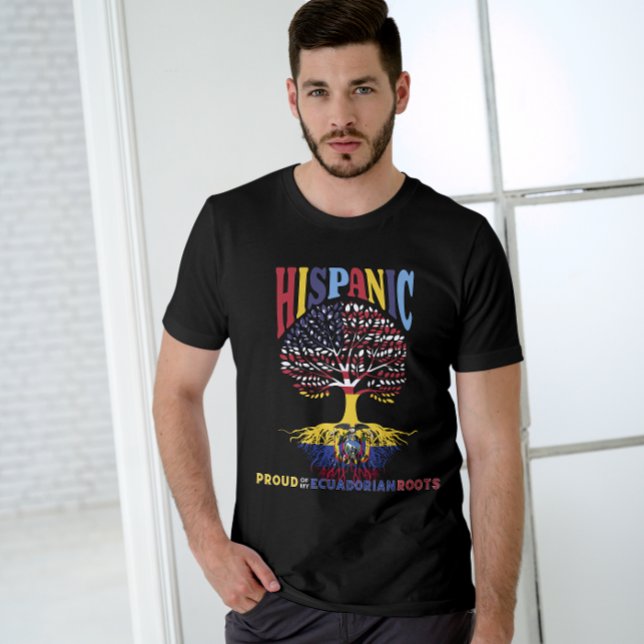 Camiseta Mes de la herencia hispánica Orgullosas raíces ecu (Subido por el creador)