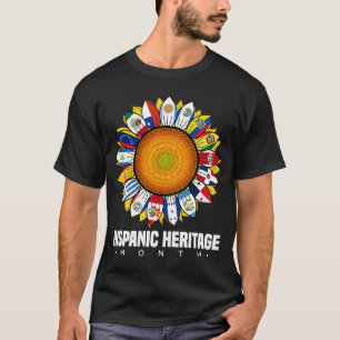 Camiseta Mes de la herencia hispánica Países españoles marc