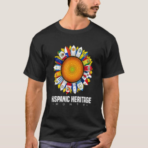 Camiseta Mes de la herencia hispánica Países españoles marc