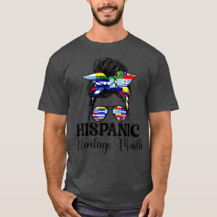 Camiseta Mes de la herencia hispánica Países latinos