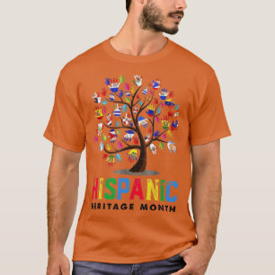 Camiseta Mes de la herencia hispánica Países latinos: Bande