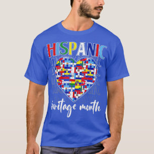 Camiseta Mes de la herencia hispánica Países latinos Corazó