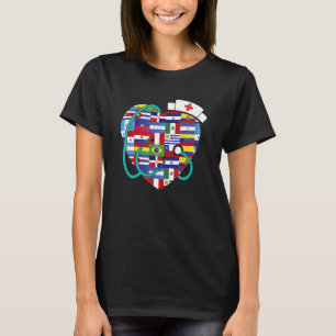 Camiseta Mes de la herencia hispánica Países latinos marcan