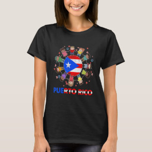 Camiseta Mes de la herencia hispánica Puerto Rico Niños Chi