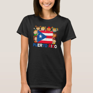 Camiseta Mes de la herencia hispánica Puerto Rico Niños Chi