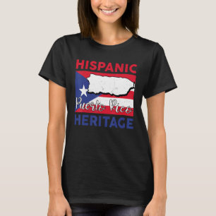 Camiseta Mes de la herencia hispánica Puerto Rico Niños Chi