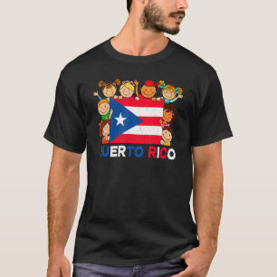 Camiseta Mes de la herencia hispánica Puerto Rico Niños Chi