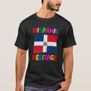 Camiseta Mes de la herencia hispánica República Dominicana 