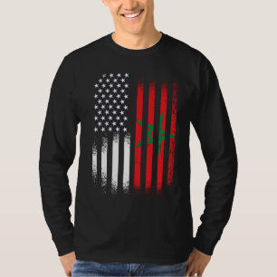Camiseta Mes de la herencia marroquí estadounidense Marruec