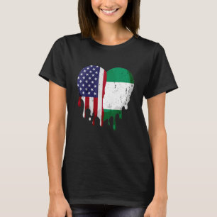 Camiseta Mes de la herencia nigeriana norteamericana Bander