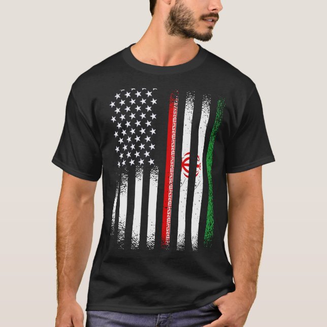 Camiseta Mes de la herencia norteamericana iraní: el patrio (Anverso)