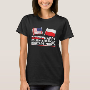 Camiseta Mes de la herencia polaco-americana Polonia Bander