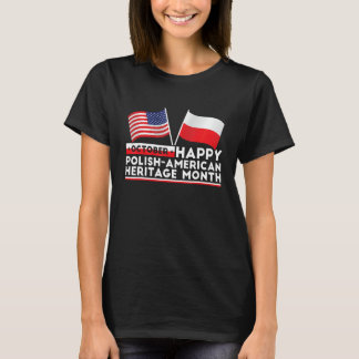 Camiseta Mes de la herencia polaco-americana Polonia Bander