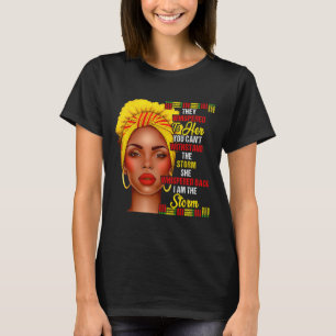 Camiseta Mes de la Historia Afro Mujeres Negras Niñas Soy L