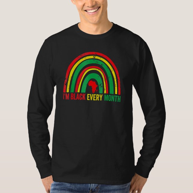 Camiseta Mes de la historia negra 2022 Bhm Soy Negro Cada M (Anverso)