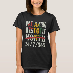 Camiseta Mes de la Historia Negra 247365 Con Bandera de Map