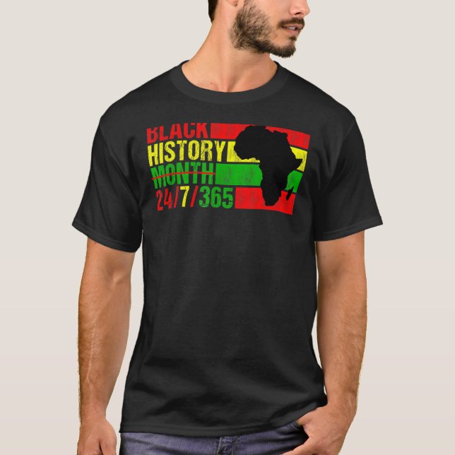 Camiseta Mes de la historia negra 247365 Hombres de orgullo (Anverso)