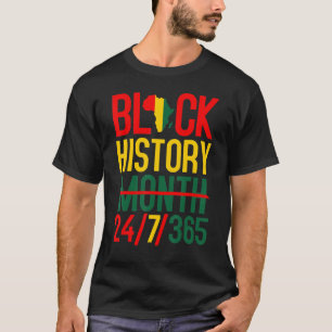 Camiseta Mes de la Historia Negra 247365 Mapa de África Mel