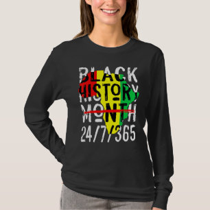Camiseta Mes de la Historia Negra 247365 Mapa de África Mel