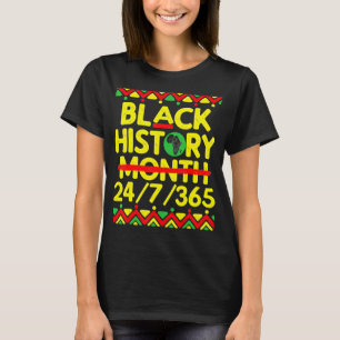 Camiseta Mes de la Historia Negra 247365 Mapa de África Mel