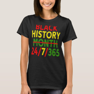 Camiseta Mes de la Historia Negra 247365 Mapa de África Mel