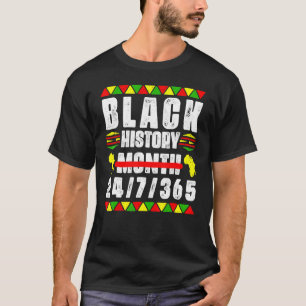 Camiseta Mes de la Historia Negra 247365 Mapa de África Mel