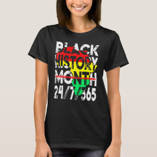 Camiseta Mes de la Historia Negra 247365 Mapa de África Mel