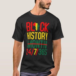 Camiseta Mes de la Historia Negra 247365 Mapa de África Mel