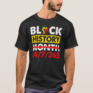 Camiseta Mes de la Historia Negra 247365 Mapa de África Mel