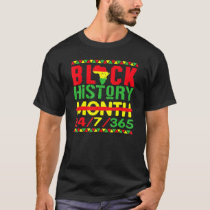 Camiseta Mes de la Historia Negra 247365 Mapa de África Mel
