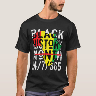 Camiseta Mes de la Historia Negra 247365 Mapa de África Mel