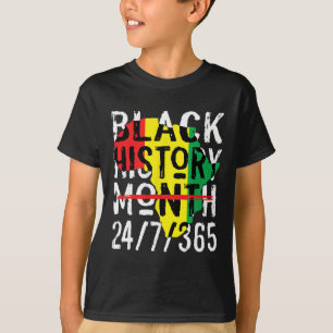 Camiseta Mes de la Historia Negra 247365 Mapa de África Mel