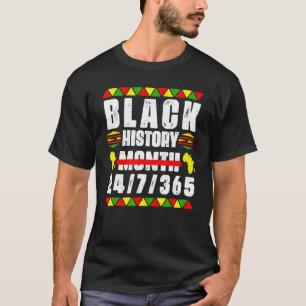 Camiseta Mes de la Historia Negra 247365 Mapa de África Mel