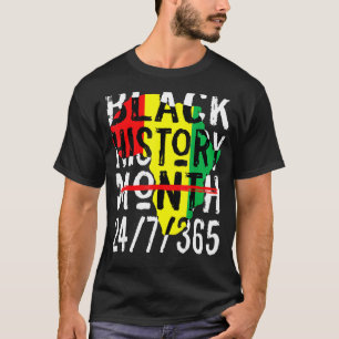 Camiseta Mes de la Historia Negra 247365 Mapa de África Mel