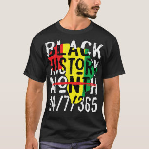 Camiseta Mes de la Historia Negra 247365 Mapa de África Mel