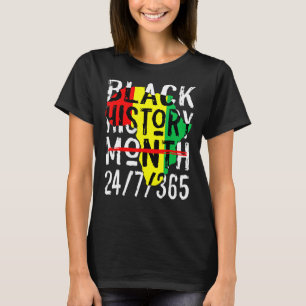 Camiseta Mes de la Historia Negra 247365 Mapa de África Mel