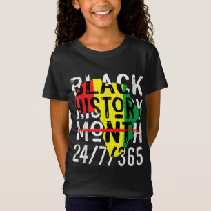 Camiseta Mes de la Historia Negra 247365 Mapa de África Mel